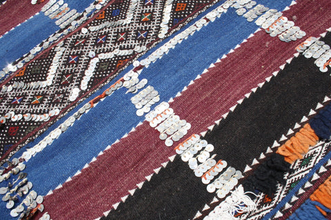 13.22x5.44 ft Vintage kilim rug , kilim rugs , Moroccan berber rug , Moroccan kilim,  kilim carpet, moroccan kilim rug,berber rug