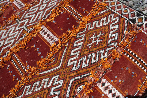 12.99x5.83 ft Vintage kilim rug , kilim rugs , Moroccan berber rug , Moroccan kilim,  kilim carpet, moroccan kilim rug,berber rug