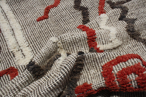 8.75x5.11 ft Zanafi  Kilim, Moroccan Rug , Berber Rug , Kilim Rug , area rug , vintage rug , Zanafi carpet , kilim rugs, moroccan rugs