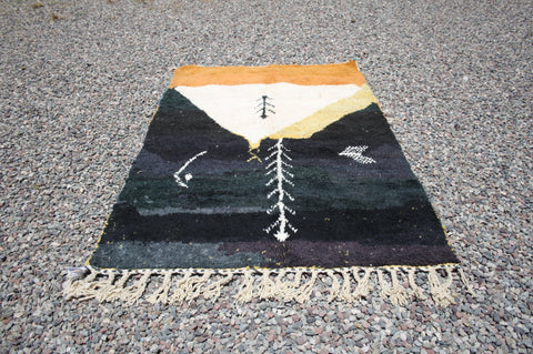 Beni ourain rug- Moroccan Rug- Custom size rug-Berber Rug - Custom rug- rugs for living room, Genuine lamb wool- Contemporary rug- All wool