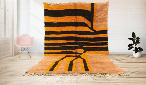 Authentic Moroccan rug - Beni ourain rug - Wool berber rug - Custom rug - handmade rug - Genuine lamb wool - Free shipping - Beniourain