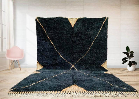 Beni ourain rug- Moroccan Rug- Custom size rug-Berber Rug - Custom rug- rugs for living room, Genuine lamb wool- Contemporary rug- All wool