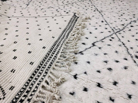 Beni ourain rug- Moroccan Rug- Custom size rug-Berber Rug - Custom rug- rugs for living room, Genuine lamb wool- Contemporary rug- All wool