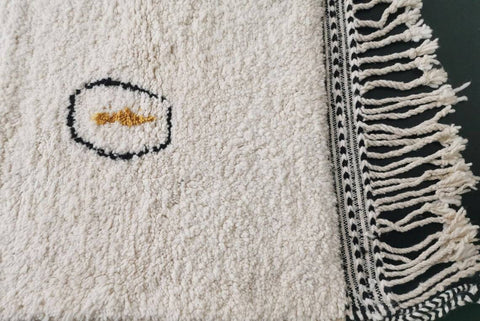 Beni ourain rug- Moroccan Rug- Custom size rug-Berber Rug - Custom rug- rugs for living room, Genuine lamb wool- Contemporary rug- All wool