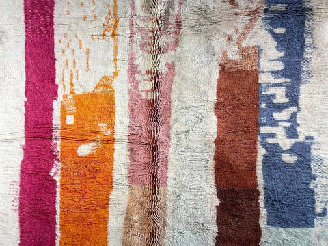 Beni ourain rug- Moroccan Rug- Custom size rug-Berber Rug - Custom rug- rugs for living room, Genuine lamb wool- Contemporary rug- All wool