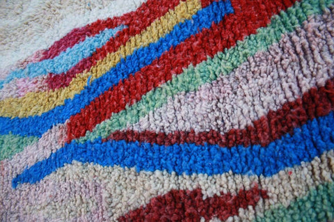 Blue Design Moroccan Rug , 8x10 rugs , berber rug , boujad rug , 8x10 area rug , rugs for living room rug