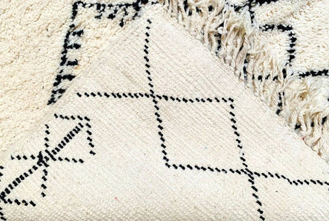 Beni ourain rug- Moroccan Rug- Custom size rug-Berber Rug - Custom rug- rugs for living room, Genuine lamb wool- Contemporary rug- All wool