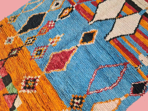 Beni ourain rug- Moroccan Rug- Custom size rug-Berber Rug - Custom rug- rugs for living room, Genuine lamb wool- Contemporary rug- All wool