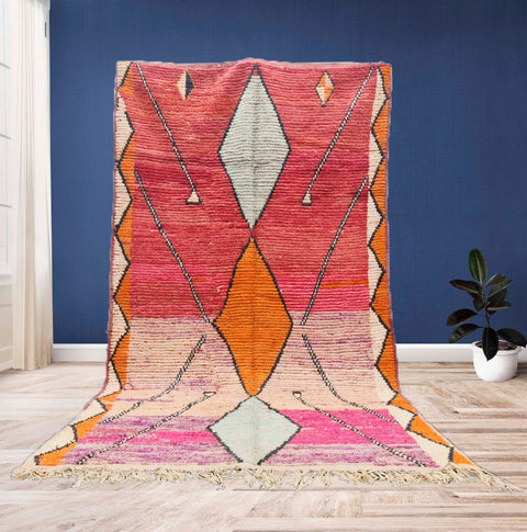 Moroccan Berber rug - Beni ourain rug - all wool berber rug - Custom area rug - handmade rug - Genuine lamb wool - Berber wool rug