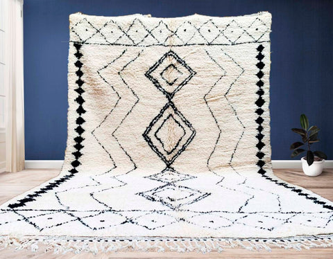 Authentic Beni ourain rug - Beniourain rug - Beni rug - Wool Berber rug - Beni ourain rug - Custom rug - Handmade rug - Moroccan rug