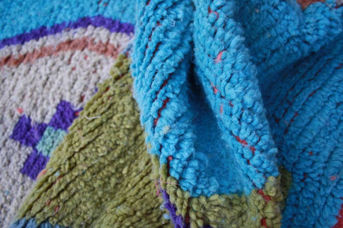 Sky Blue Moroccan rug , boujad rug , 8x10 rug , azilal rug , area rugs , 8x10 rugs