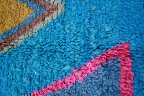 Sky Blue Moroccan rug , boujad rug , 8x10 rug , azilal rug , area rugs , 8x10 rugs