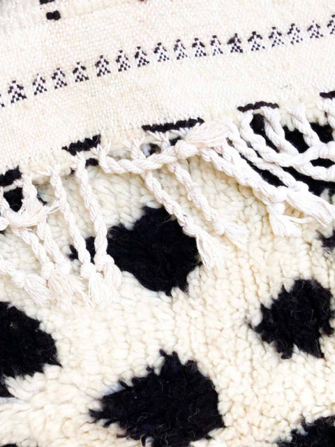 Moroccan rug Hand knotted - Beni ourain rug - all wool berber rug - Custom rug - handmade rug - Genuine lamb wool