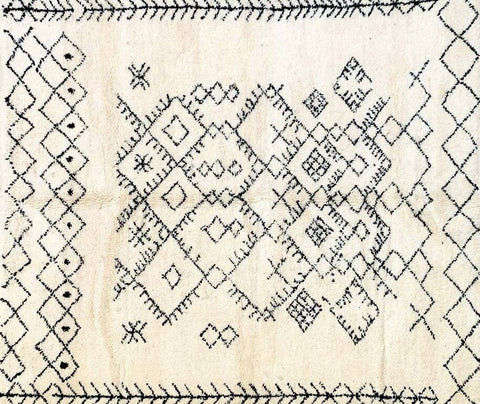 Beni ourain rug- Moroccan Rug- Custom size rug-Berber Rug - Custom rug- rugs for living room, Genuine lamb wool- Contemporary rug- All wool