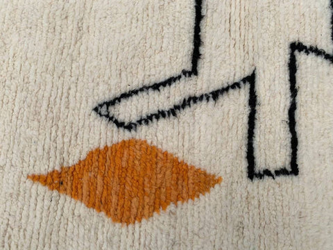 Beni ourain rug- Moroccan Rug- Custom size rug-Berber Rug - Custom rug- rugs for living room, Genuine lamb wool- Contemporary rug- All wool