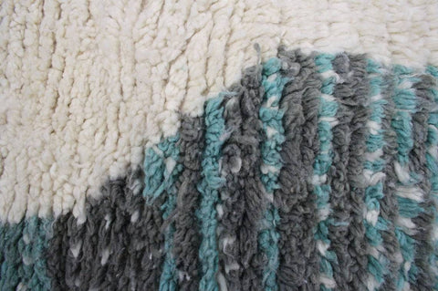 Beni ourain rug- Moroccan Rug- Custom size rug-Berber Rug - Custom rug- rugs for living room, Genuine lamb wool- Contemporary rug- All wool