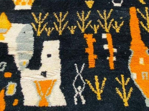 Beni ourain rug- Moroccan Rug- Custom size rug-Berber Rug - Custom rug- rugs for living room, Genuine lamb wool- Contemporary rug- All wool