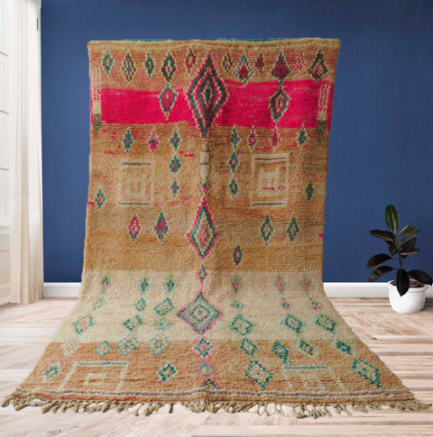 Beni ourain rug- Moroccan Rug- Custom size rug-Berber Rug - Custom rug- rugs for living room, Genuine lamb wool- Contemporary rug- All wool