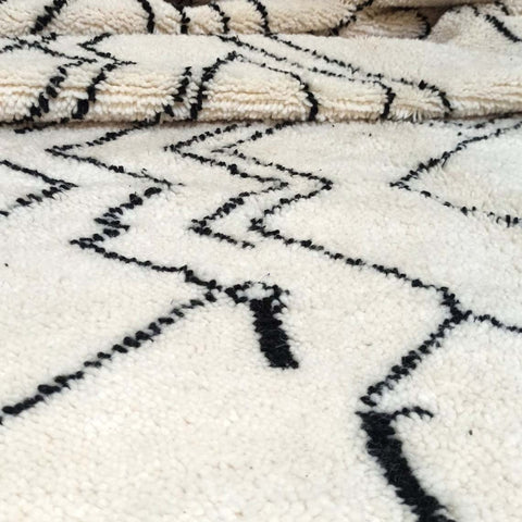 Beni ourain rug- Moroccan Rug- Custom size rug-Berber Rug - Custom rug- rugs for living room, Genuine lamb wool- Contemporary rug- All wool