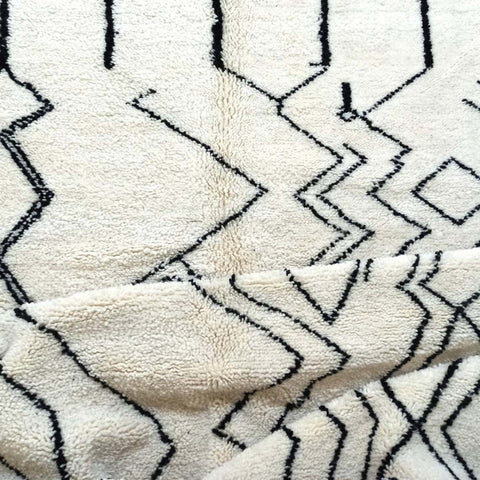 Beni ourain rug- Moroccan Rug- Custom size rug-Berber Rug - Custom rug- rugs for living room, Genuine lamb wool- Contemporary rug- All wool