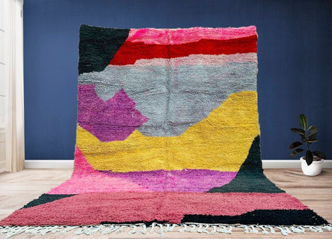 Moroccan Berber rug - Beni ourain rug - all wool berber rug - Custom area rug - handmade rug - Genuine lamb wool - Berber wool rug