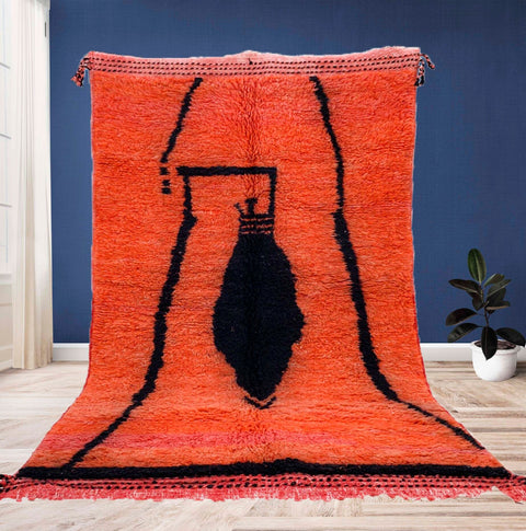 Beni ourain rug- Moroccan Rug- Custom size rug-Berber Rug - Custom rug- rugs for living room, Genuine lamb wool- Contemporary rug- All wool