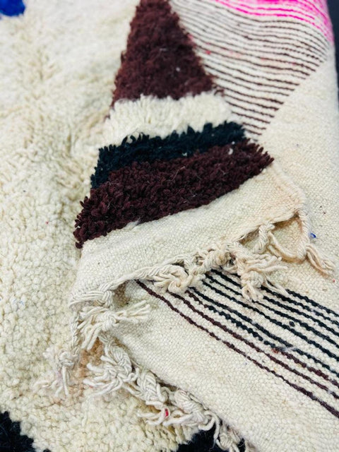 Beni ourain rug- Moroccan Rug- Custom size rug-Berber Rug - Custom rug- rugs for living room, Genuine lamb wool- Contemporary rug- All wool
