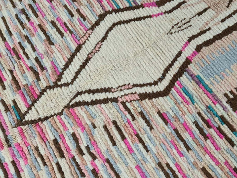 Beni ourain rug- Moroccan Rug- Custom size rug-Berber Rug - Custom rug- rugs for living room, Genuine lamb wool- Contemporary rug- All wool