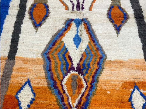 Beni ourain rug- Moroccan Rug- Custom size rug-Berber Rug - Custom rug- rugs for living room, Genuine lamb wool- Contemporary rug- All wool