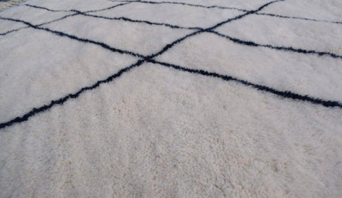 Beni ourain rug- Moroccan Rug- Custom size rug-Berber Rug - Custom rug- rugs for living room, Genuine lamb wool- Contemporary rug- All wool