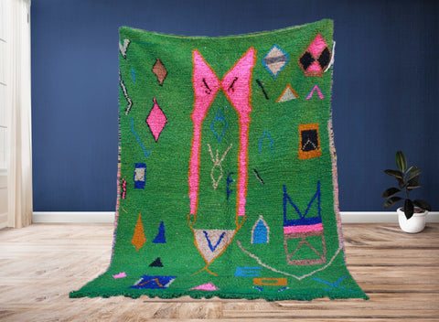 Beni ourain rug- Moroccan Rug- Custom size rug-Berber Rug - Custom rug- rugs for living room, Genuine lamb wool- Contemporary rug- All wool