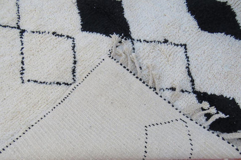 Beni ourain rug- Moroccan Rug- Custom size rug-Berber Rug - Custom rug- rugs for living room, Genuine lamb wool- Contemporary rug- All wool