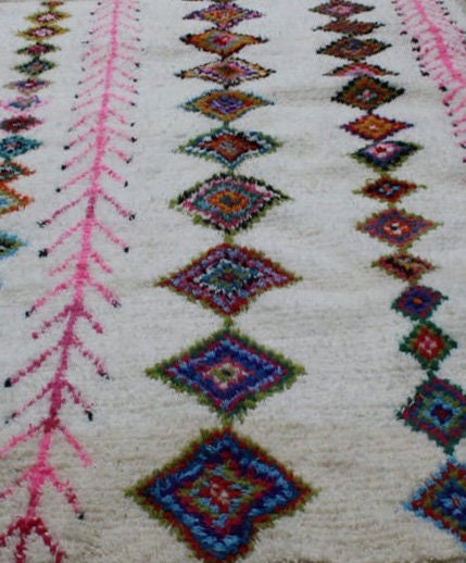 Beni ourain rug- Moroccan Rug- Custom size rug-Berber Rug - Custom rug- rugs for living room, Genuine lamb wool- Contemporary rug- All wool