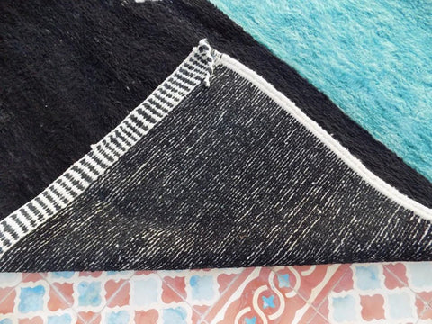 Beni ourain rug- Moroccan Rug- Custom size rug-Berber Rug - Custom rug- rugs for living room, Genuine lamb wool- Contemporary rug- All wool