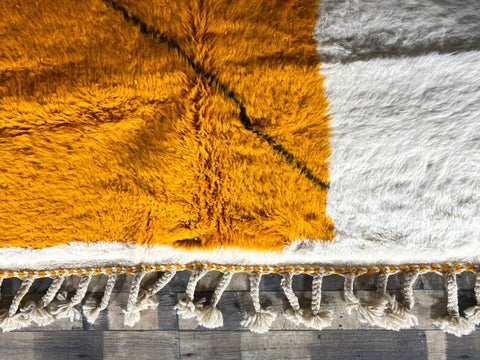 Beni ourain rug- Moroccan Rug- Custom size rug-Berber Rug - Custom rug- rugs for living room, Genuine lamb wool- Contemporary rug- All wool
