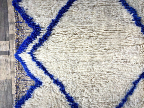 Beni ourain rug- Moroccan Rug- Custom size rug-Berber Rug - Custom rug- rugs for living room, Genuine lamb wool- Contemporary rug- All wool