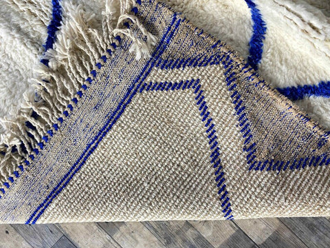 Beni ourain rug- Moroccan Rug- Custom size rug-Berber Rug - Custom rug- rugs for living room, Genuine lamb wool- Contemporary rug- All wool