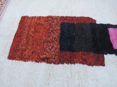 Beni ourain rug- Moroccan Rug- Custom size rug-Berber Rug - Custom rug- rugs for living room, Genuine lamb wool- Contemporary rug- All wool