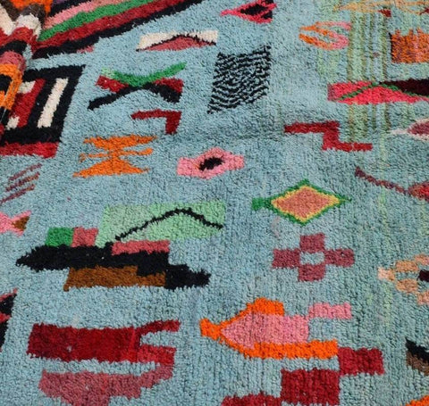 Moroccan rug Hand knotted - Beni ourain rug - all wool berber rug - Custom rug - handmade rug - Genuine lamb wool