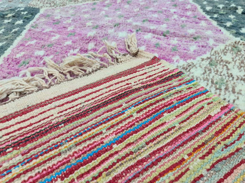 Moroccan rug Hand knotted - Beni ourain rug - all wool berber rug - Custom rug - handmade rug - Genuine lamb wool