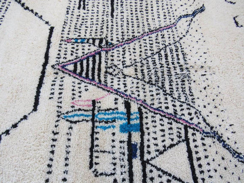 Moroccan rug Hand knotted - Beni ourain rug - all wool berber rug - Custom rug - handmade rug - Genuine lamb wool