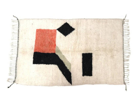 Beni ourain rug- Moroccan Rug- Custom size rug-Berber Rug - Custom rug- rugs for living room, Genuine lamb wool- Contemporary rug- All wool