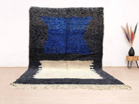 Beni ourain rug- Moroccan Rug- Custom size rug-Berber Rug - Custom rug- rugs for living room, Genuine lamb wool- Contemporary rug- All wool