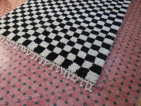 Beni ourain rug- Moroccan Rug- Custom size rug-Berber Rug - Custom rug- rugs for living room, Genuine lamb wool- Contemporary rug- All wool