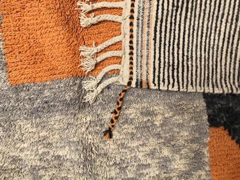 Beni ourain rug- Moroccan Rug- Custom size rug-Berber Rug - Custom rug- rugs for living room, Genuine lamb wool- Contemporary rug- All wool