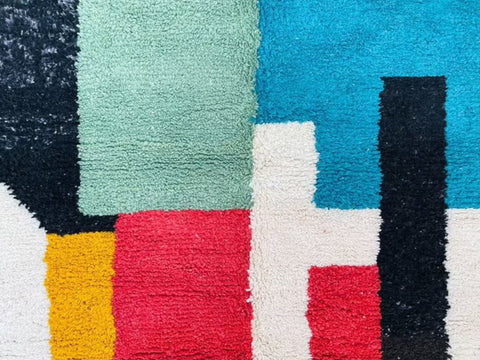 Beni ourain rug- Moroccan Rug- Custom size rug-Berber Rug - Custom rug- rugs for living room, Genuine lamb wool- Contemporary rug- All wool