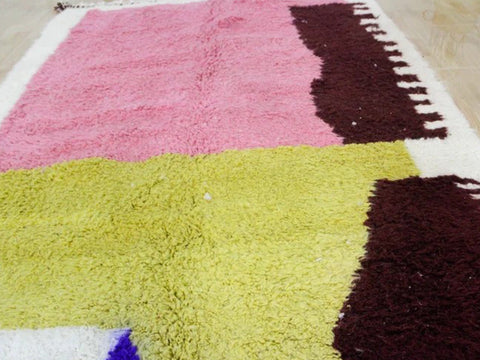 Beni ourain rug- Moroccan Rug- Custom size rug-Berber Rug - Custom rug- rugs for living room, Genuine lamb wool- Contemporary rug- All wool