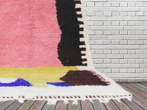 Beni ourain rug- Moroccan Rug- Custom size rug-Berber Rug - Custom rug- rugs for living room, Genuine lamb wool- Contemporary rug- All wool
