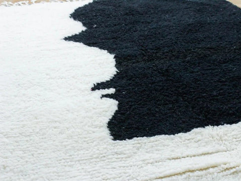 Beni ourain rug- Moroccan Rug- Custom size rug-Berber Rug - Custom rug- rugs for living room, Genuine lamb wool- Contemporary rug- All wool