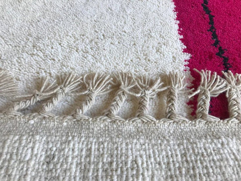 Beni ourain rug- Moroccan Rug- Custom size rug-Berber Rug - Custom rug- rugs for living room, Genuine lamb wool- Contemporary rug- All wool